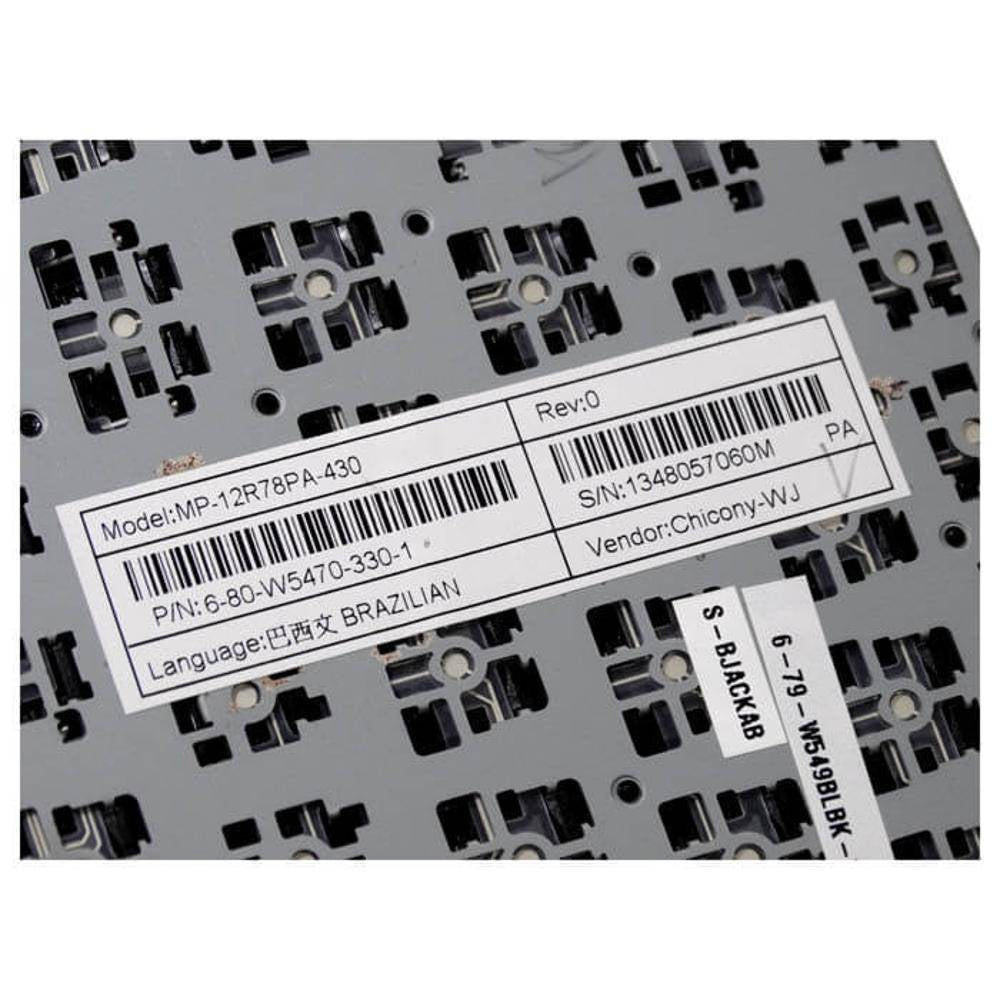 Teclado Notebook Philco Mp 12r78pa 430 P/n 6-80-w5470-330-1