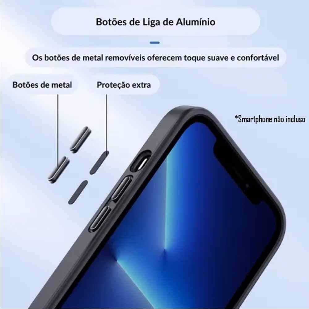 Capa Para iPhone 13 Pro Max Anti Impacto - Preto