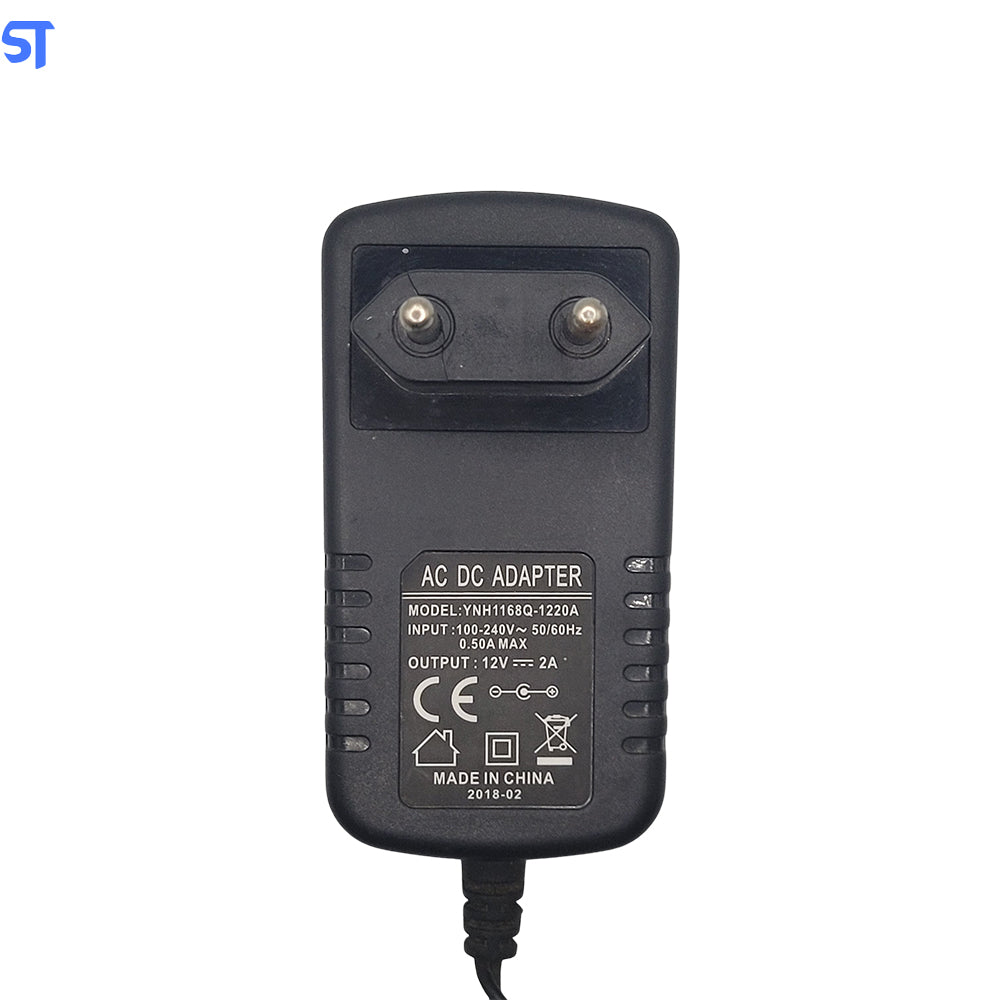Fonte de Alimentação AC DC Adapter 12V 2A Pino 5,2mm x 2,5mm Modelo: YNH1168Q-1220A