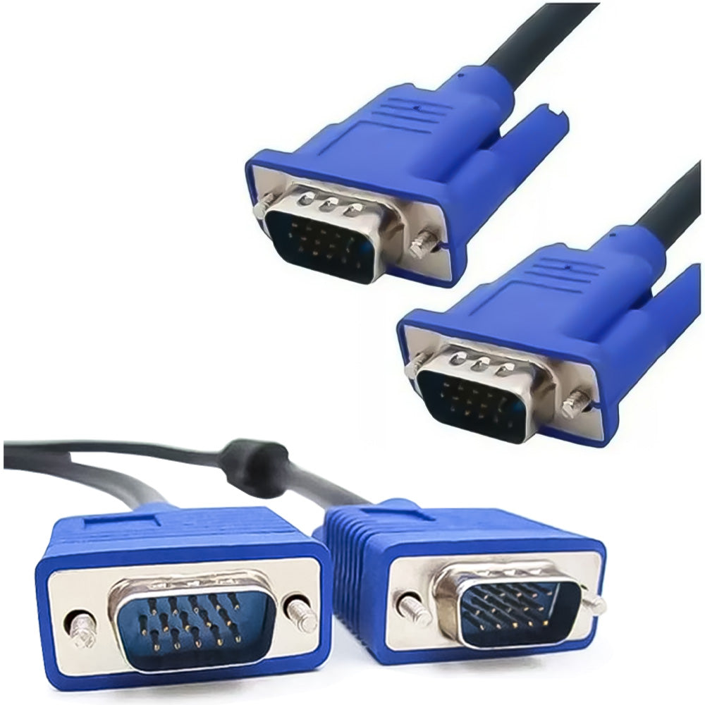 Cabo VGA Macho x VGA Macho 1.5 Metros Full HD 10.Gbps Kapbom - KAP-VGA-1.5M