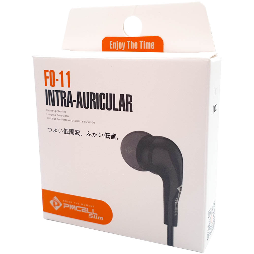 Fone De Ouvido Intra-Auricular Pmcell FO-11 - Preto