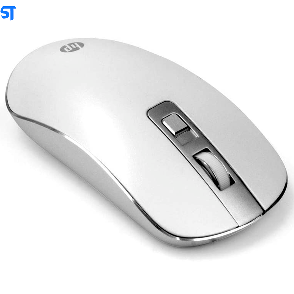 Mouse Sem Fio HP S4000 Branco - Sensor Óptico Silencioso Ambidestro Resoluções até 1600 DPI - 4NE23PA