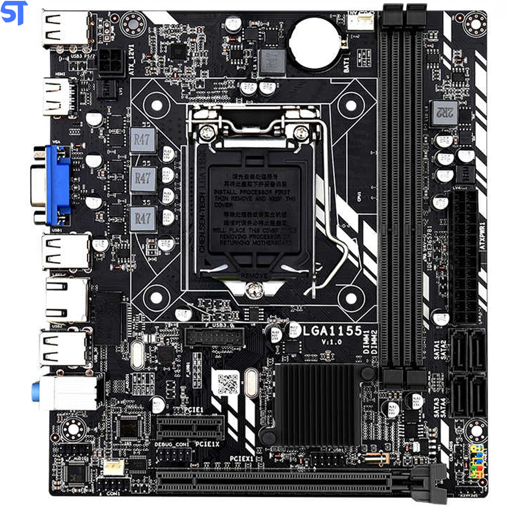 Computador Core i5 2500- HD SSD 256GB - Memória 4GB -Gab MT-25V2BK- Windows10- Com Monitor 15,4" Teclado e Mouse