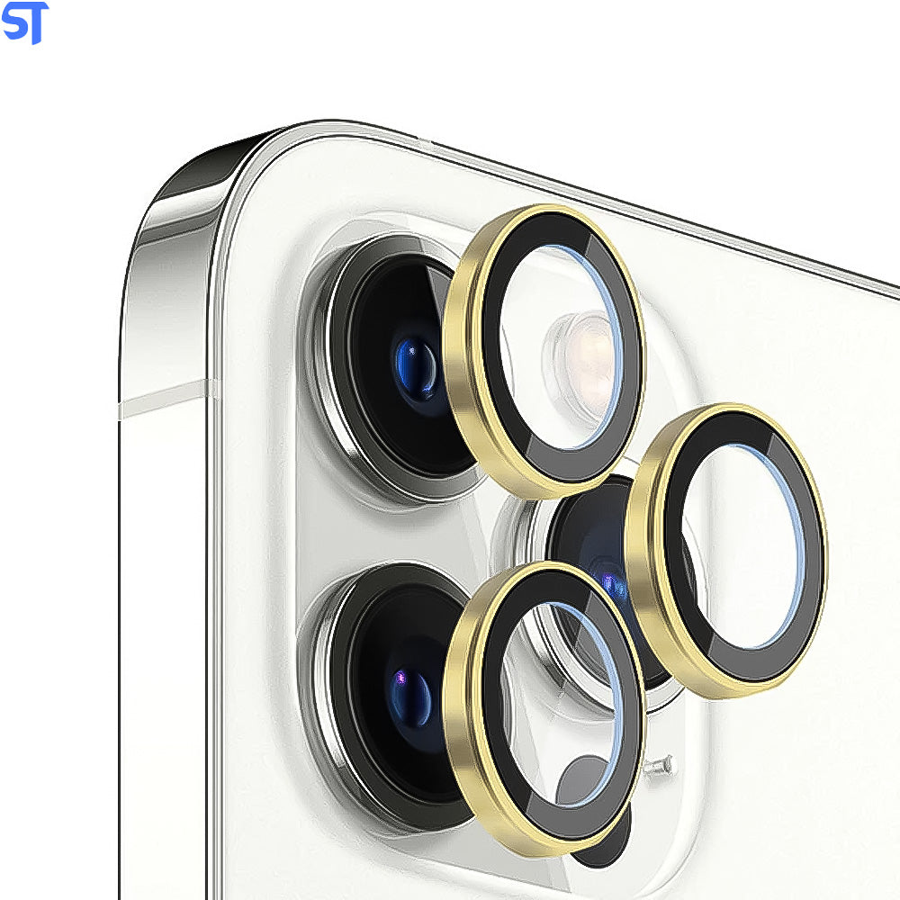 Vidro Protetor de Lente de Câmera Para Iphone 14 Pro Max Gold