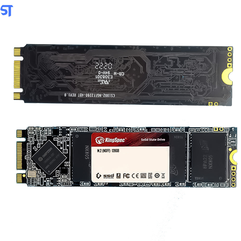 HD SSD M.2 SATA 128GB Leitura 550Mb/s Gravação 480Mb/s - KingSpec