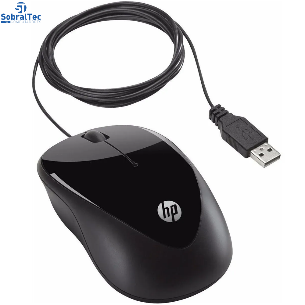 Mouse USB HP Óptico 1200DPI 1000 Preto