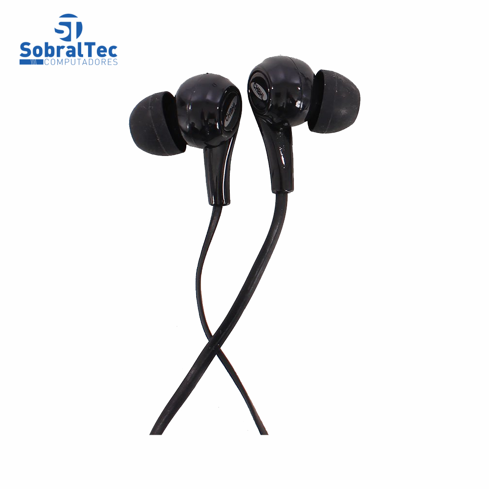 Fone De Ouvido Intra-Auricular Controle De Volume Microfone Stereo Earphones CHBHL HB-70