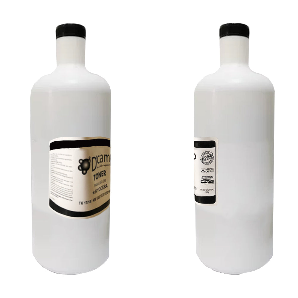 Refil Toner D'camp Kyocera 1 Kg | TK 17/18 | KM 1000/ 10/20/ 1050/ 1500/ 1820