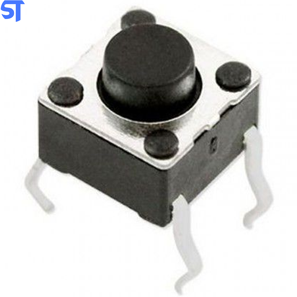 Botão Chave Tactil 6x6x4,3mm 180 Graus