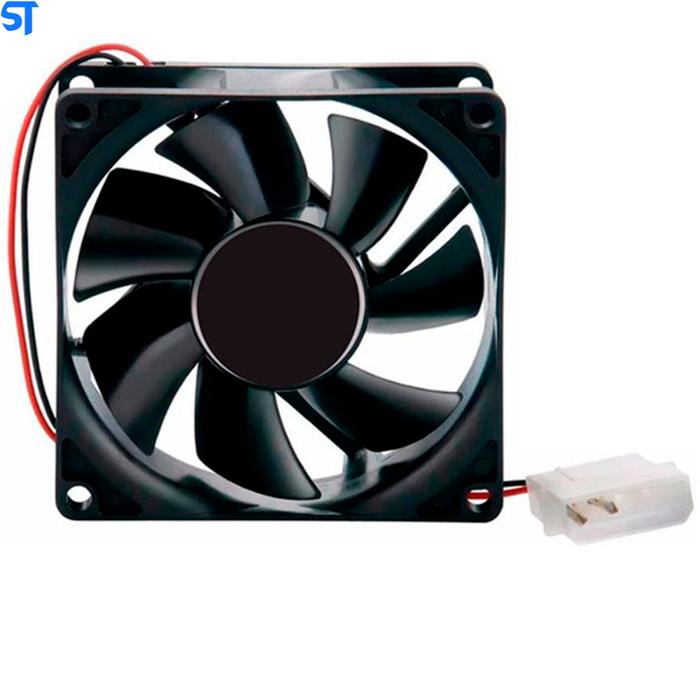 Cooler Para Gabinete ATX 80x80 (Placa) Com Adaptador Fonte