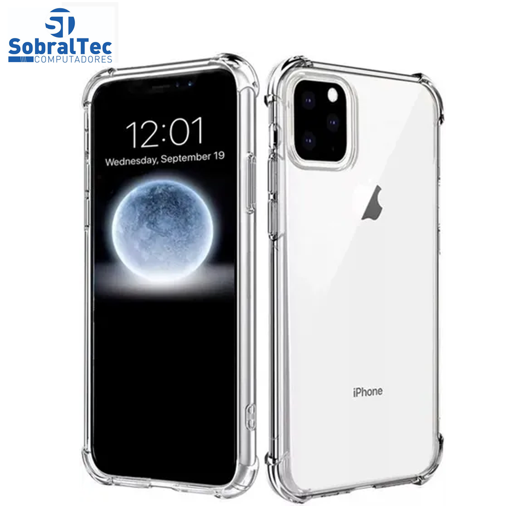 Case De Silicone Anti Impacto Transparente Para iPhone 11