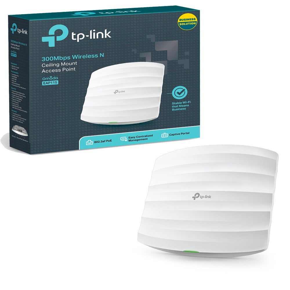 Roteador de Teto TP-Link EAP115 300MBPS Wir N Gigabit Cei