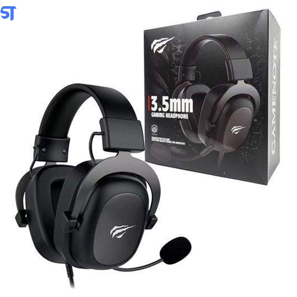 Headset Gamer Havit H2002D Driver 53mm Preto P3 e P2 Com Microfone PC e Consoles - HV-H2002D