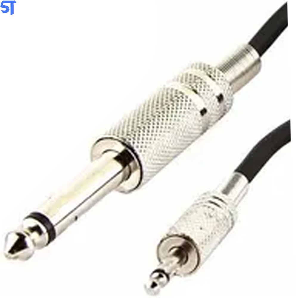 Cabo P2 Stereo X P10 Mono Metal 25 Metros Excelente