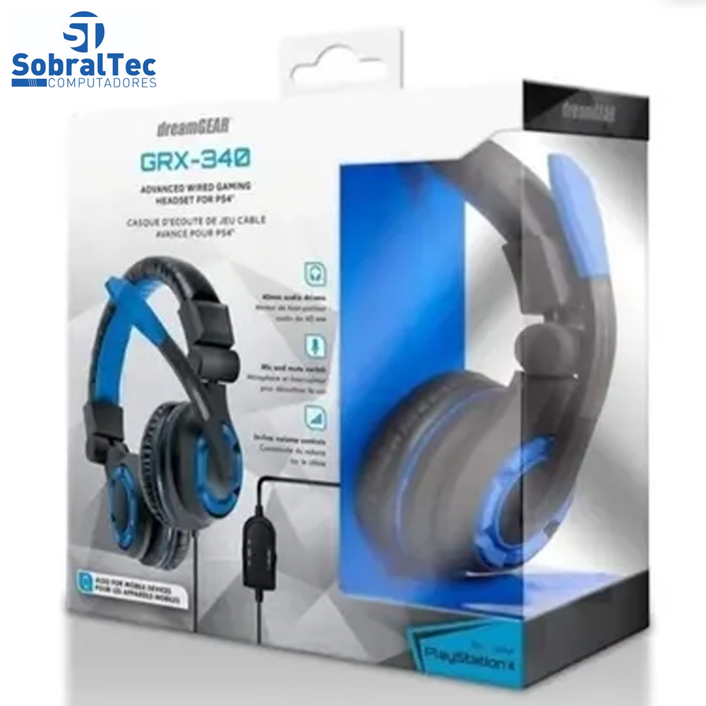 Headset GRX-340 Para XBOX One, PS4, Wii U - DREAMGEAR