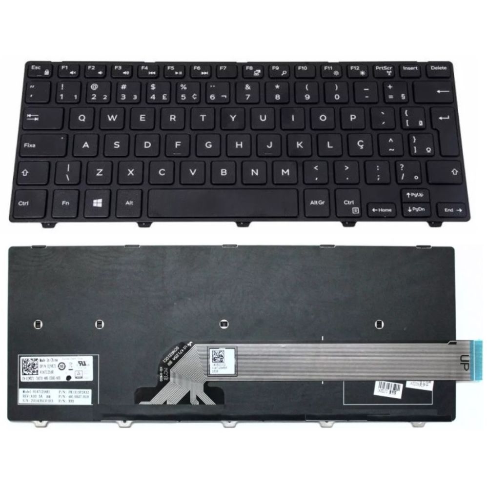 Teclado do Notebook  Dell Inspiron 14-3000 Séries Pk1313p1a32 Br_Usd