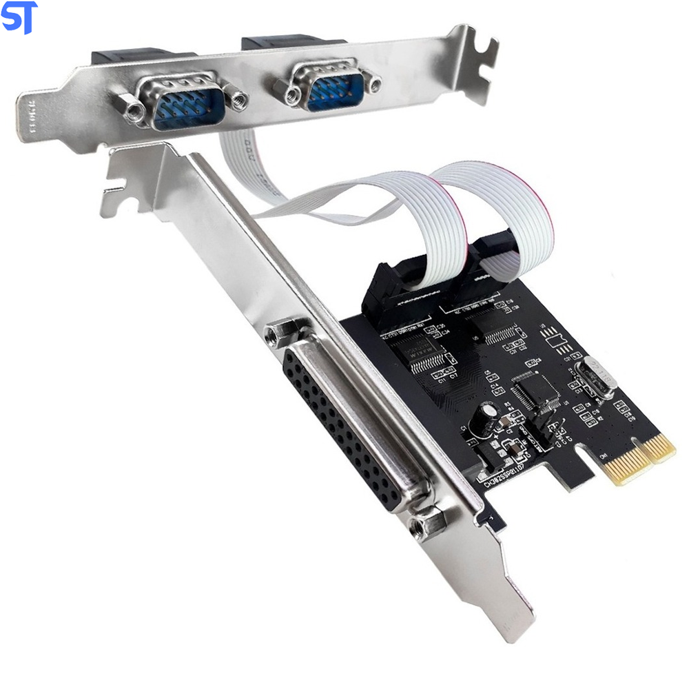 Placa PCI Express - 2 Portas Seriais - 1 Paralelo