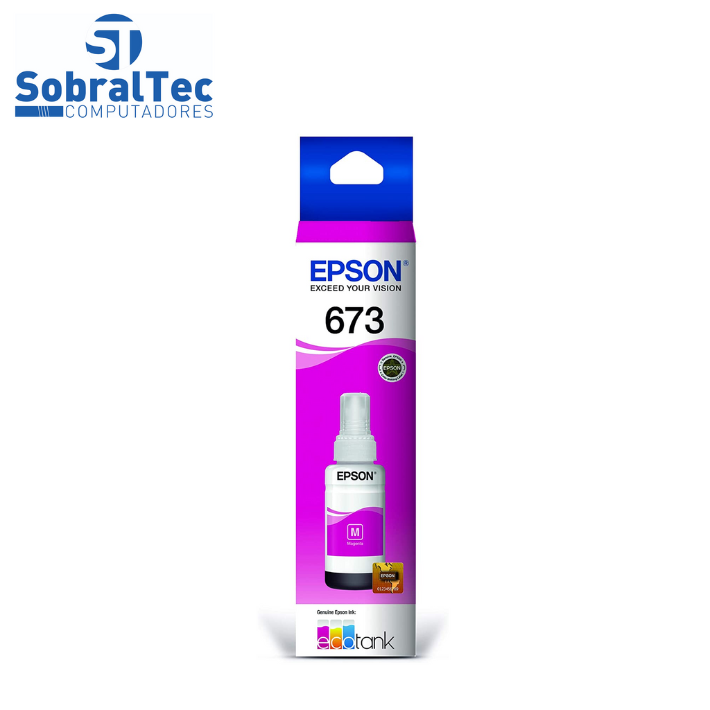 Refil de Tinta Epson 673 Vermelho 5.400 Paginas T673320 AL