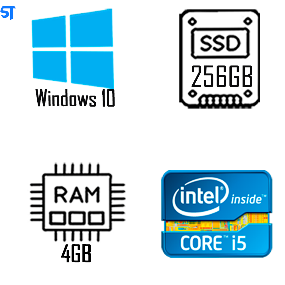 Computador Core i5 2500- HD SSD 256GB - Memória Ram 4GB- Com Monitor 19 Polegadas - Tecaldo e Mouse