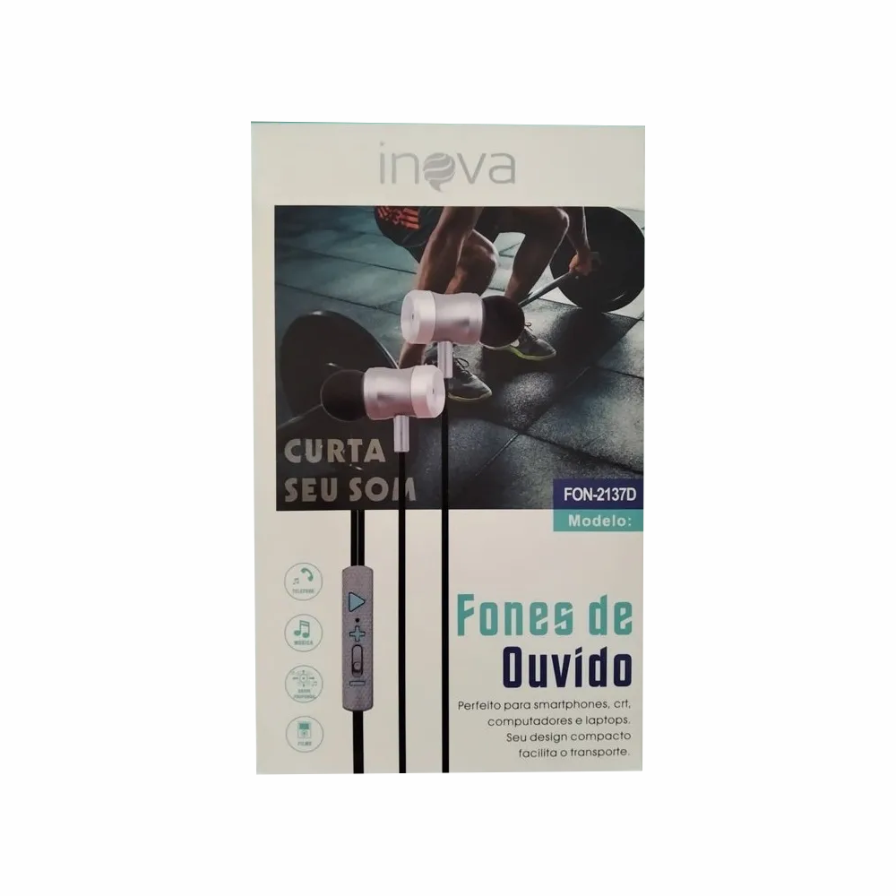 Fone De Ouvido Inova Fon-2137D