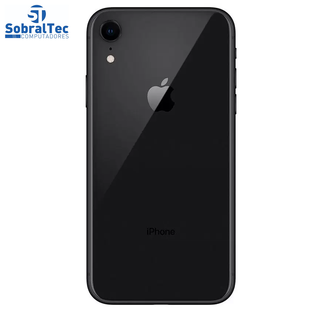 iPhone XR Apple 64GB Preto Tela Liquid Retina HD de 6.1”, iOS, Câmera Traseira 12MP MH6M3BR/A