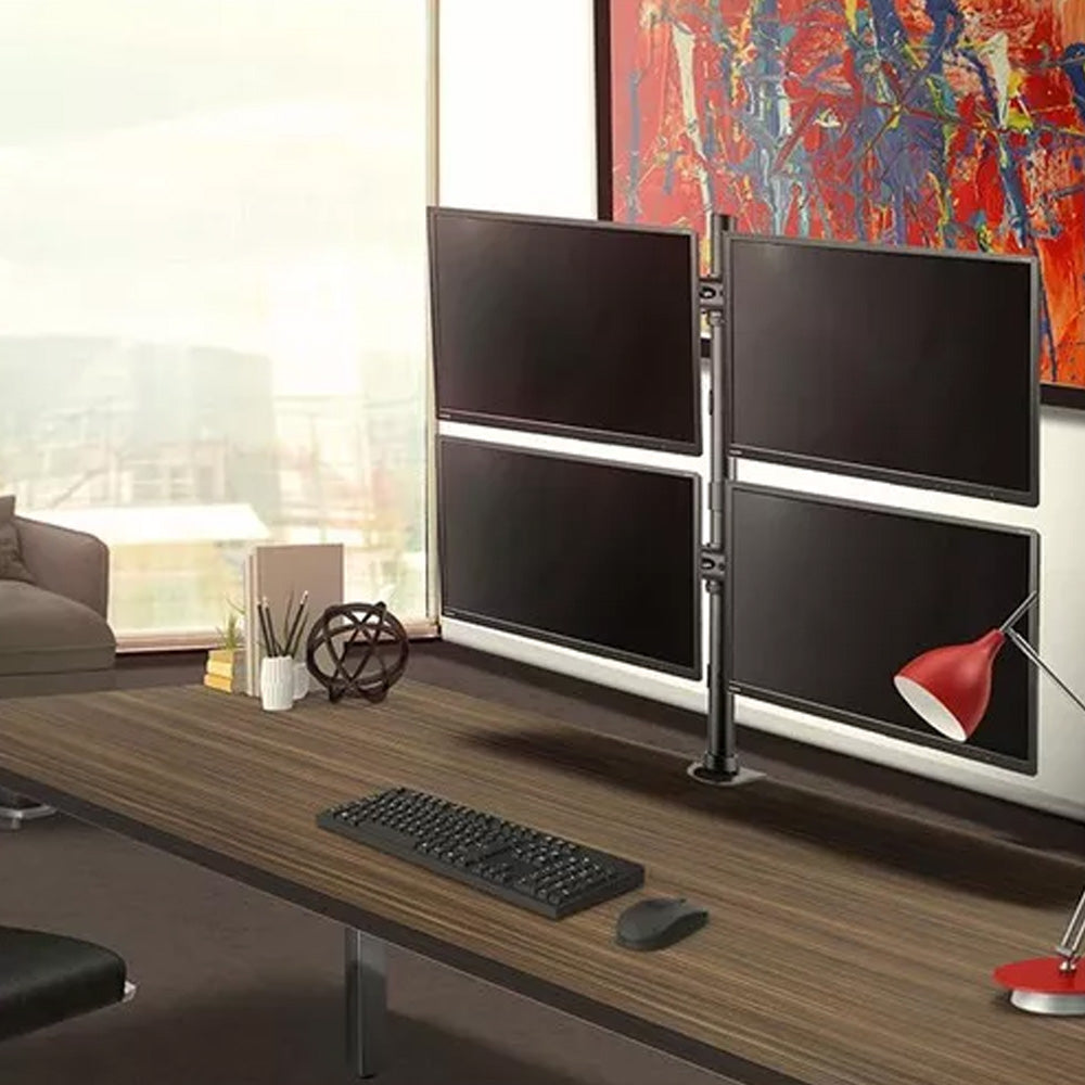Suporte Articulado 4 Monitores 15 a 27 Com Base Morsa F160ND4 ELG