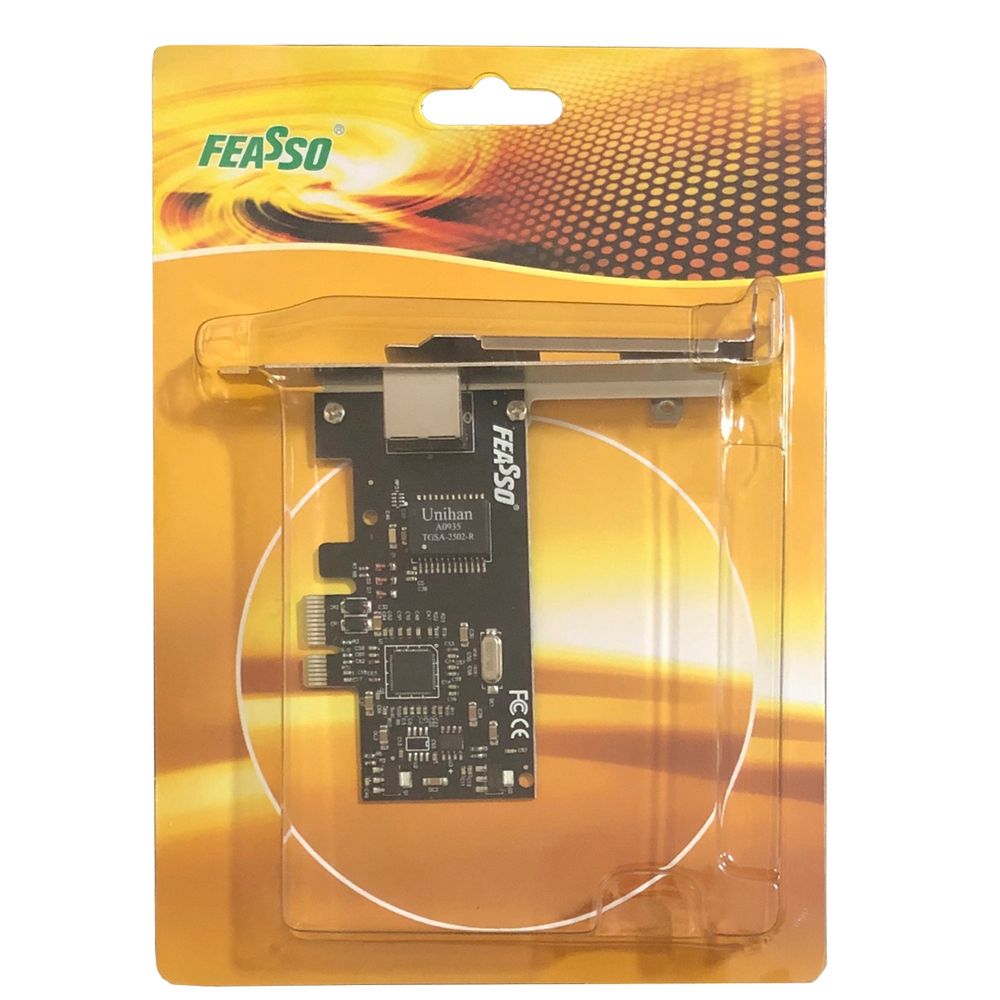 Placa De Rede Pci-e Express Lan Ethernet 100/1000 Gigabyte - Feasso