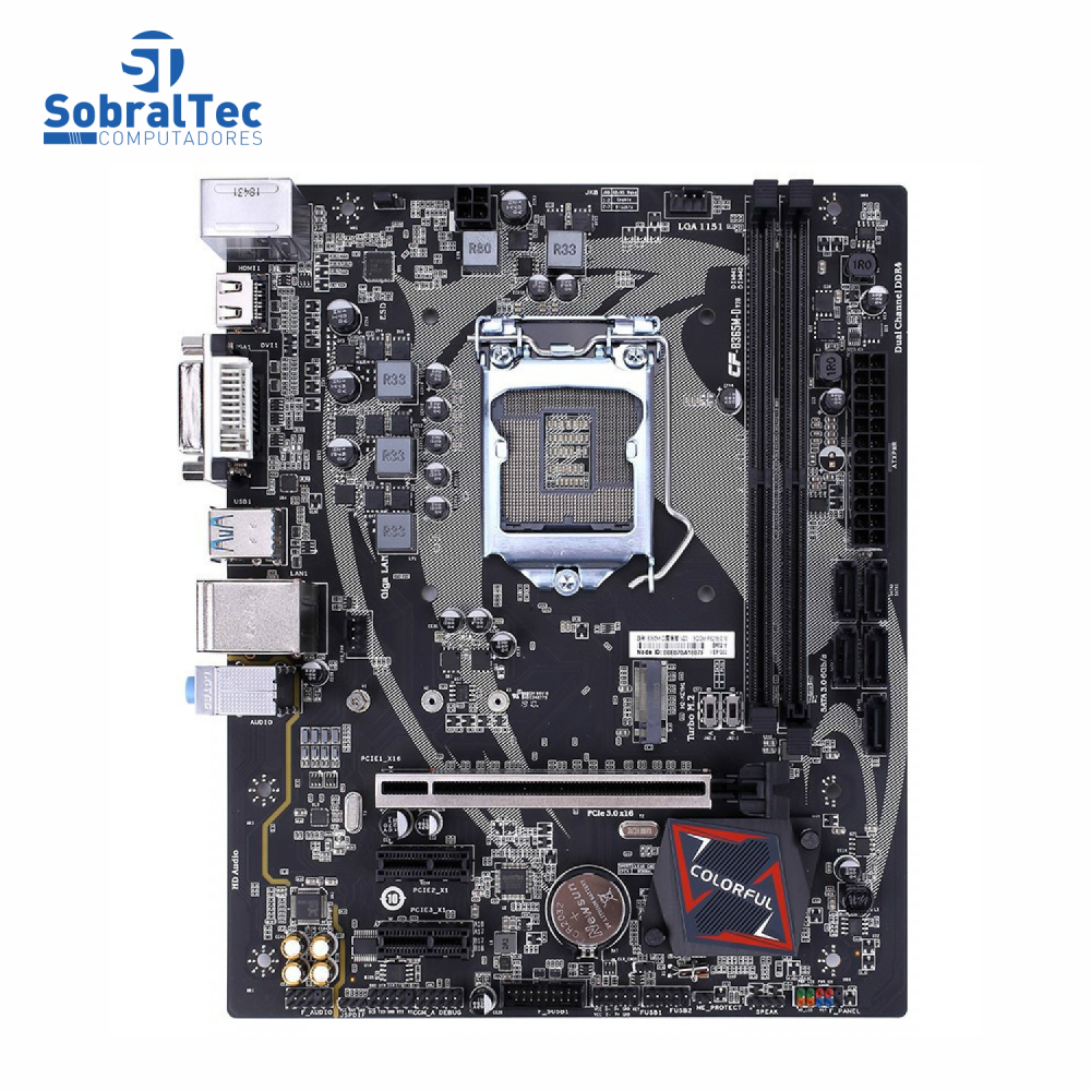 Placa Mãe Colorful BATTLE-AX B365M-D V20 B365 LGA 1151 9ª Ger. mATX DDR4 110510204301