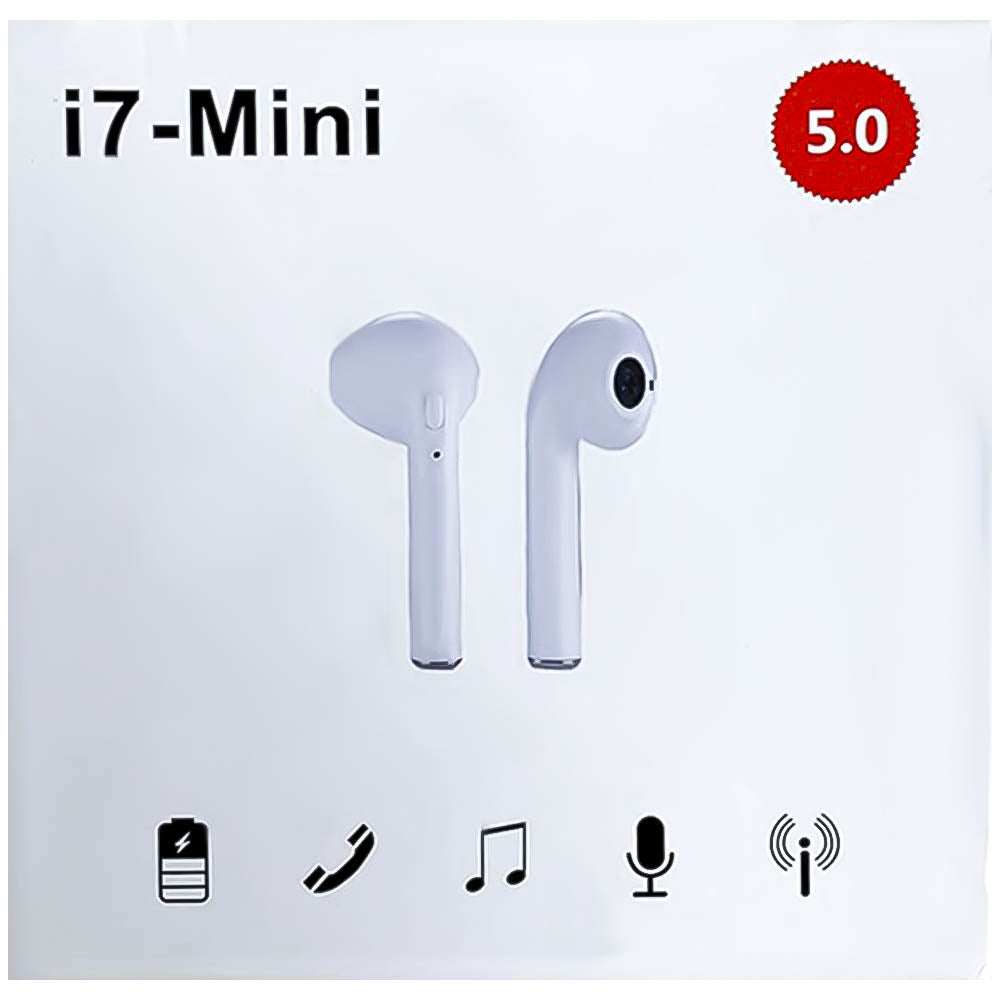 Fone de Ouvido Wireless Music Earphone i7 Mini 5.0 - Branco