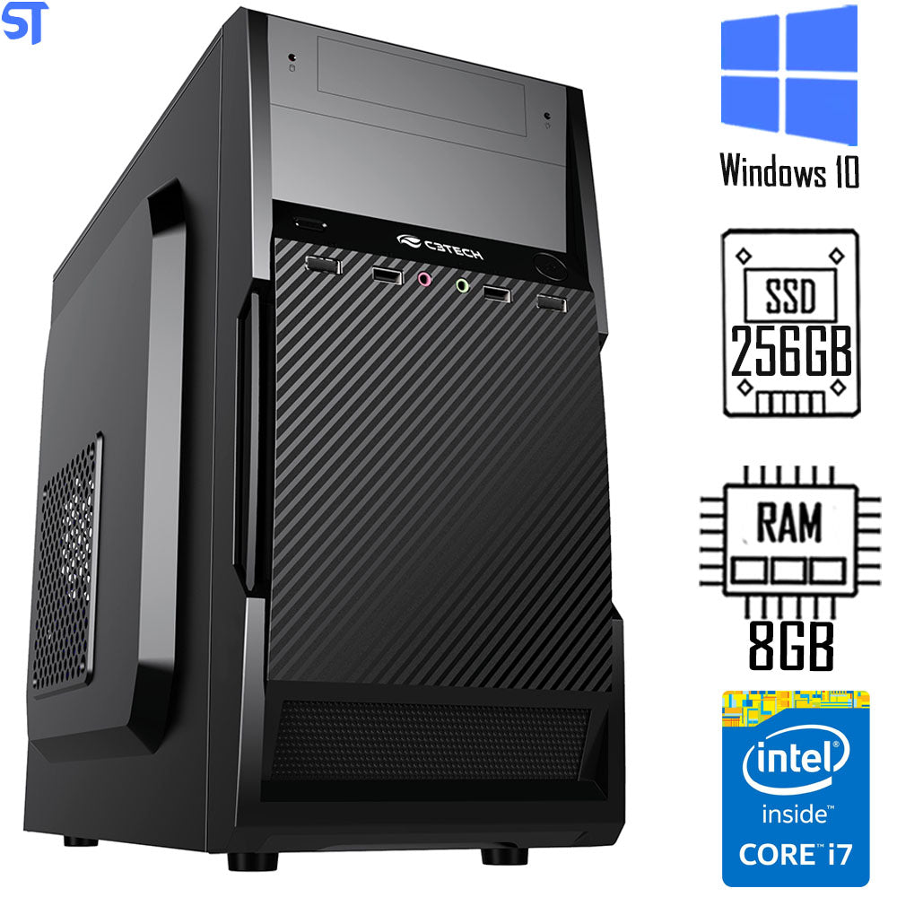 Computador Core i7-3770-HD SSD 256GB -Memória Ram 8GB - Windows 10