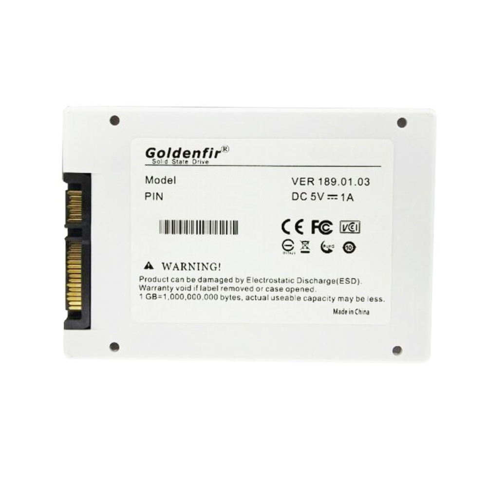 HD SSD Goldenfir 128GB Sata 3.0 Ultra-Rápido T650- Branco