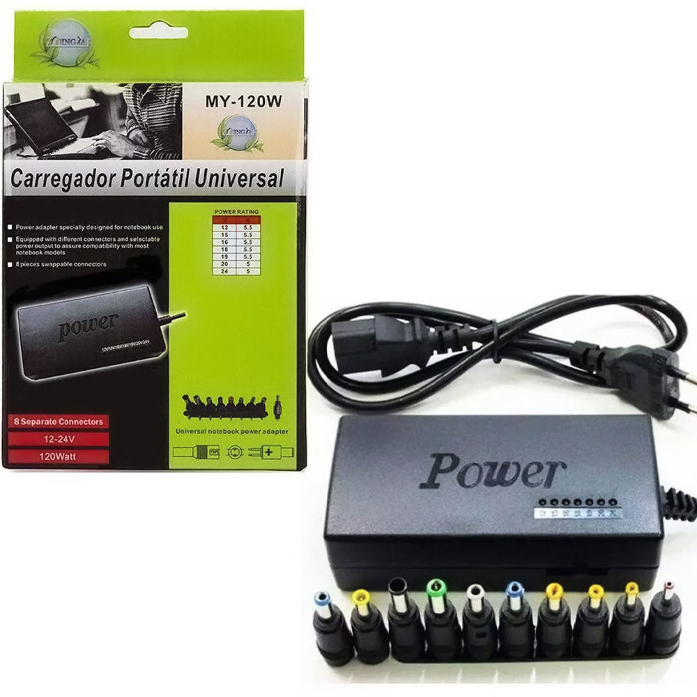 Carregador Portatil Universal Para Notebook LEY-27