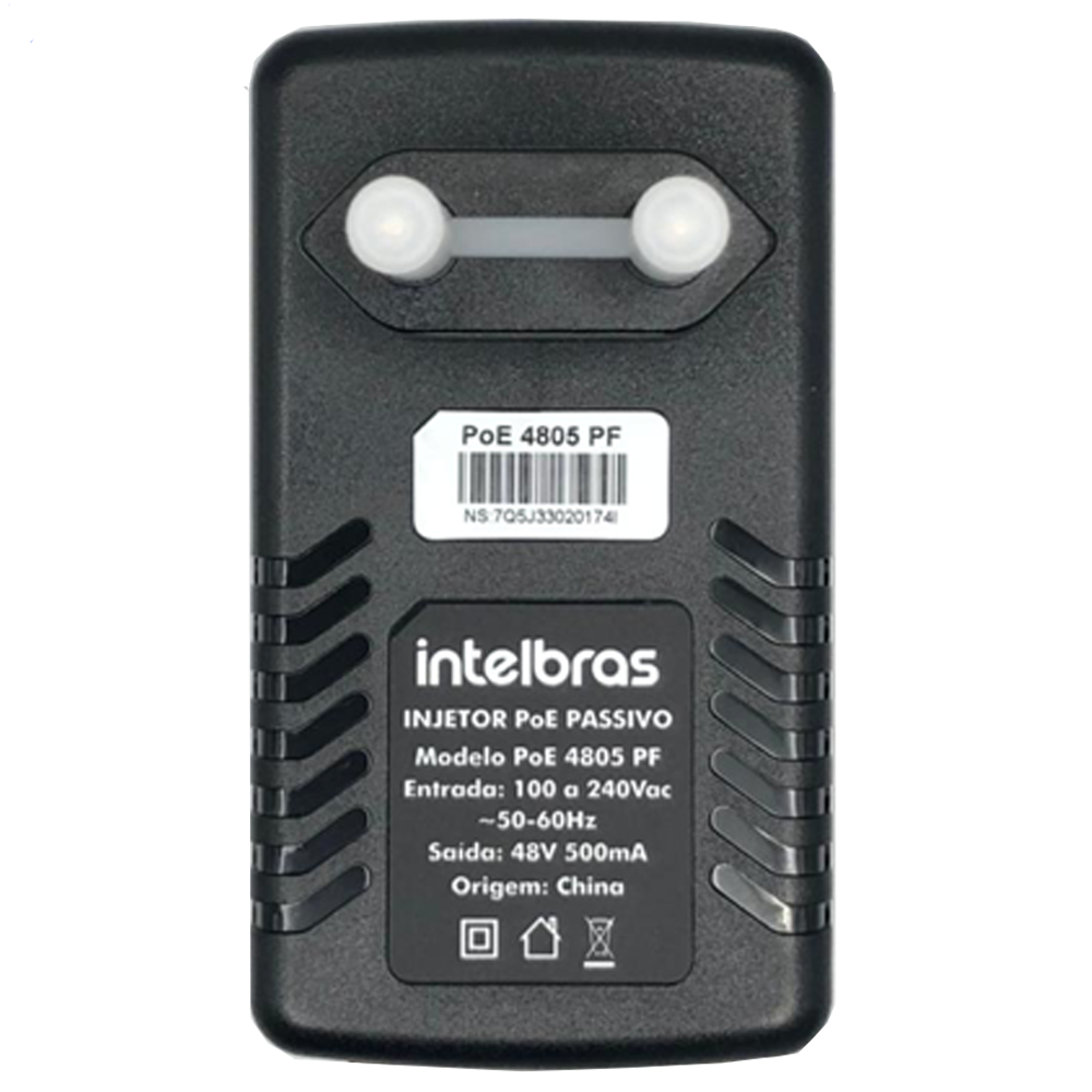Fonte Injetor Poe 48VDC 500MA - 4805 PF Intelbras