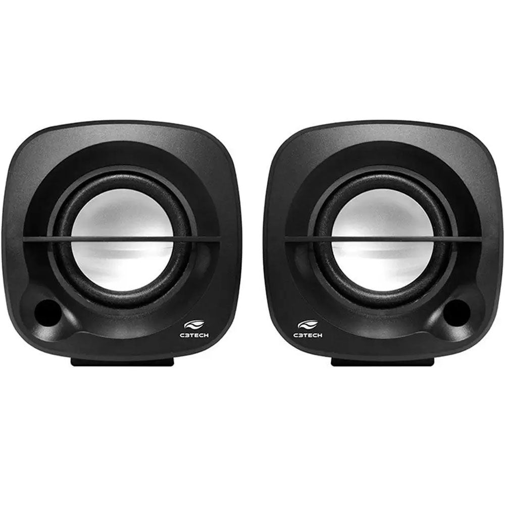 Caixa De Som Speaker 2.0 3w Sp-303bk Preta C3Tech