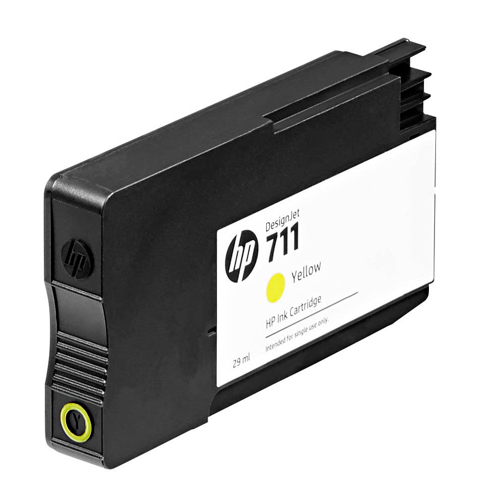 Cartucho de Tinta HP DesignJet 711 |  T120,  T130, T520 | 29ml Amarelo HP Original - CZ132AB