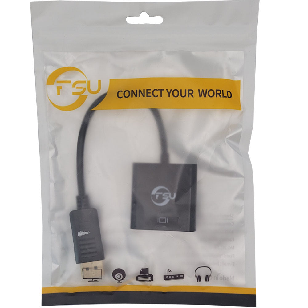 Cabo Conversor DisplayPort Macho Para VGA Fêmea - FSU