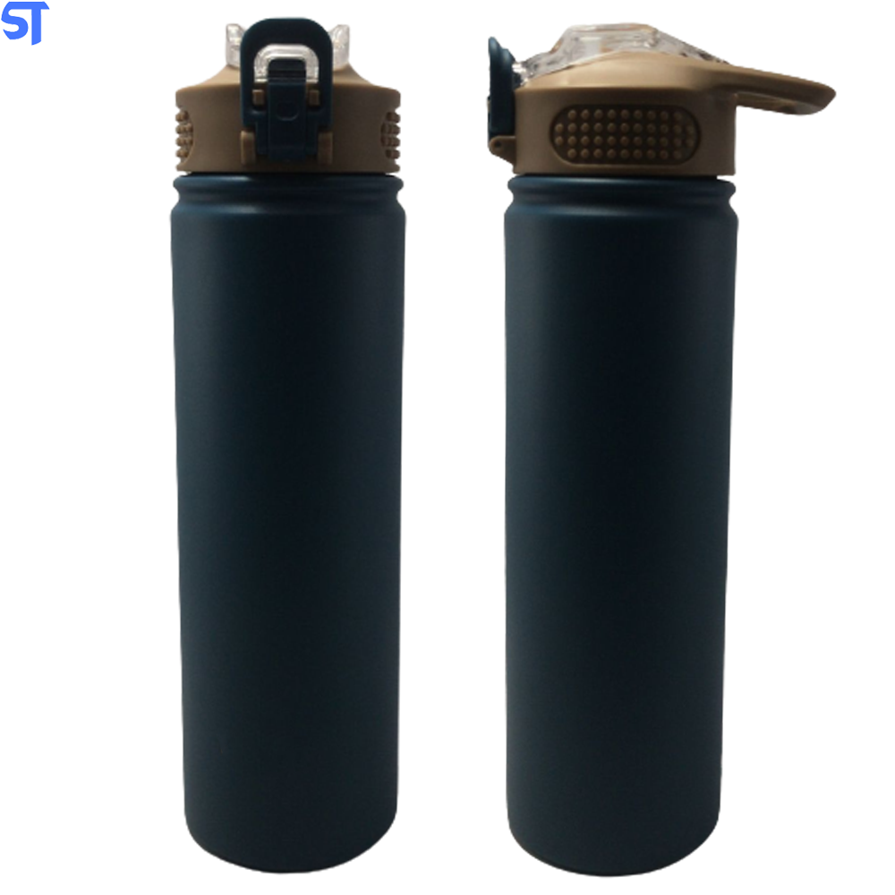 Garrafa Térmica Com Tampa De Aço Inoxidável Isolamento Térmico 750Ml - HHC041 - AZUL