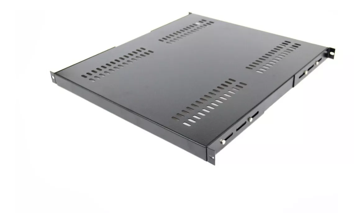 Bandeja Fixa 4 Pontos Rack 19 X 400mm Preto