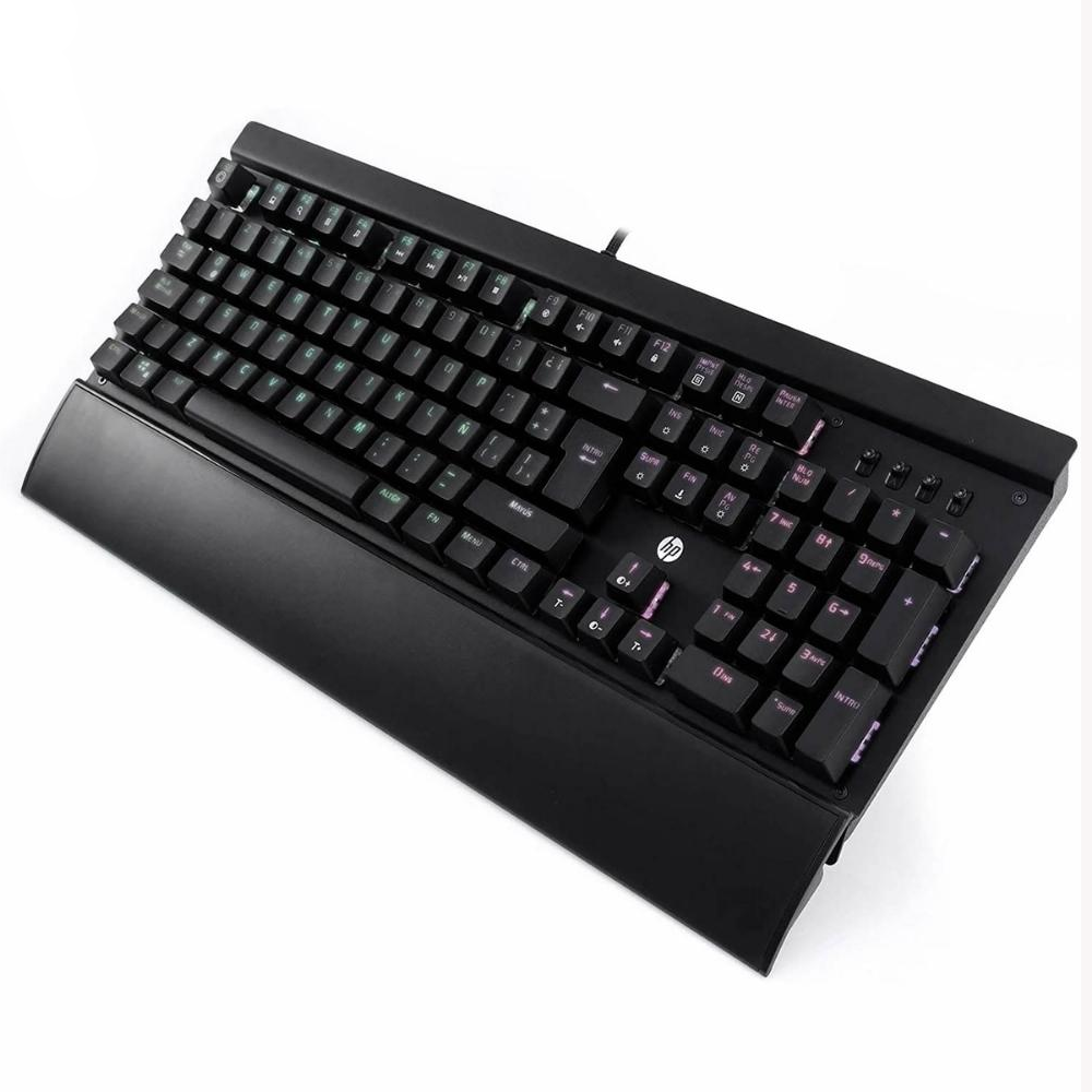 Teclado USB Gamer Mecanico GK500 Preto HP