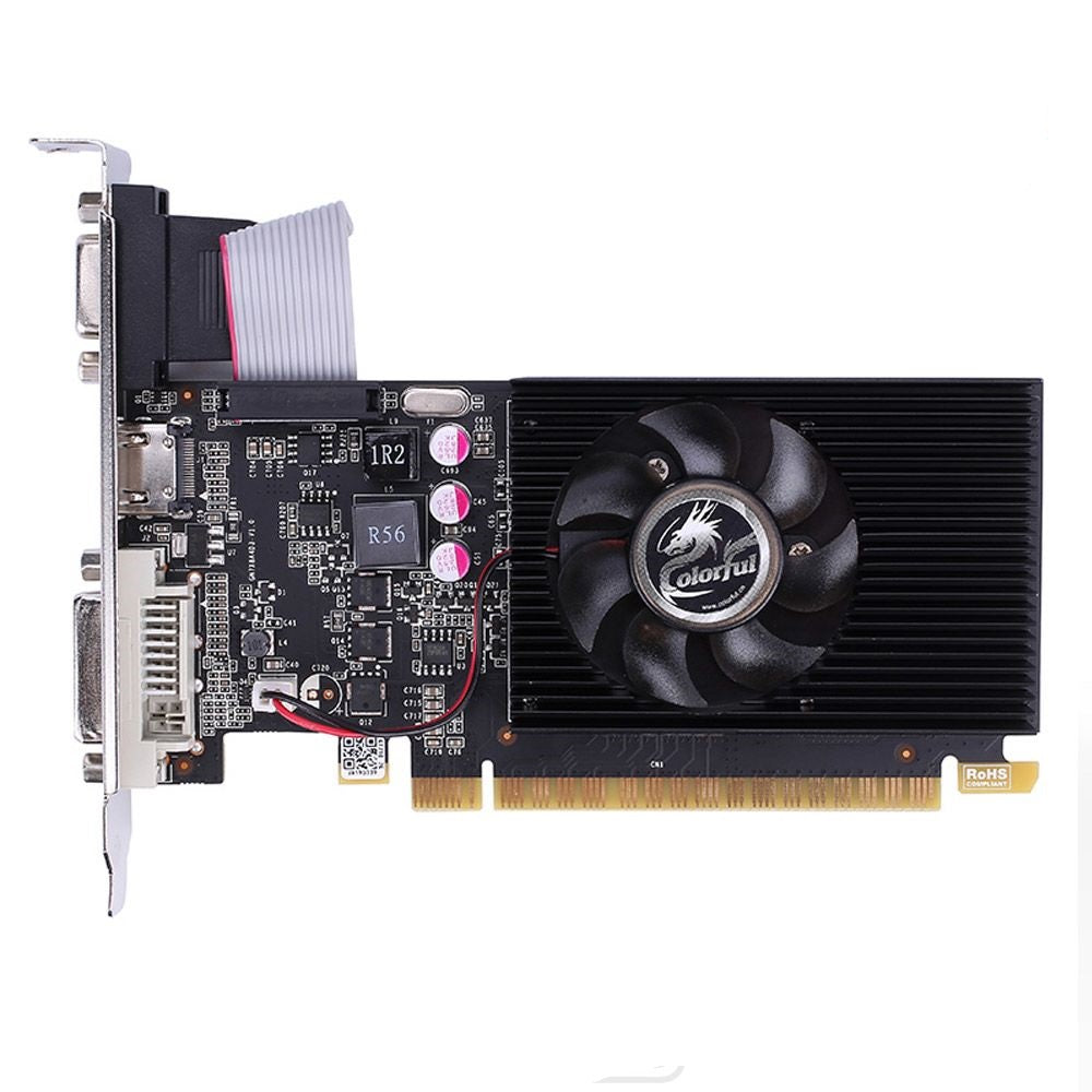 Placa De Vídeo Colorful Geforce Gt 710 2gb 2gd3 Ea1v- 64bits Ddr3 Dx12 Dvi-D - Vga - Hdmi