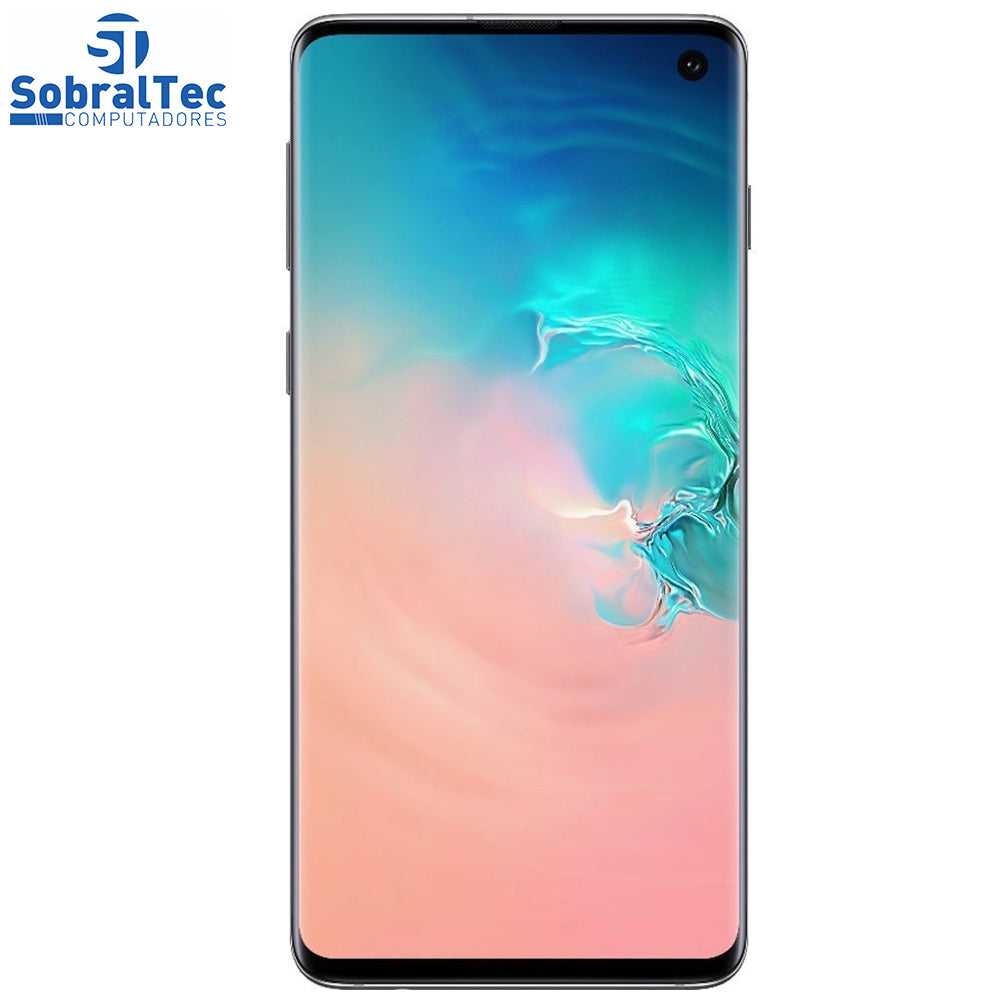 Smartphone Samsung Galaxy S10 Branco 128GB - Dual Chip Android Tela 6.1" Câmera Tripla 12MP+12MP+16MP Octa-Core 2.7GHz