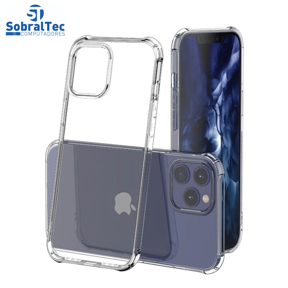 Case De Silicone Transparente Anti impacto para iPhone 12 Pro