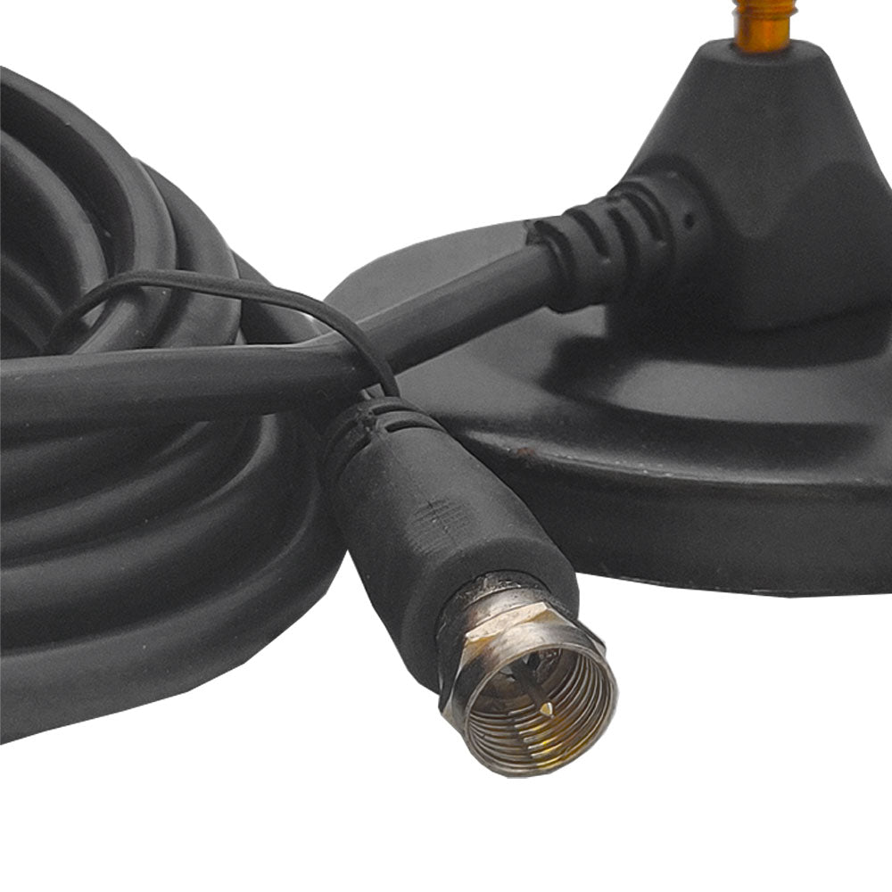 Antena Digital HDTV 3Mts Recepção De 360° 4.3 DB Base com Imã Lukton  - LU-3003