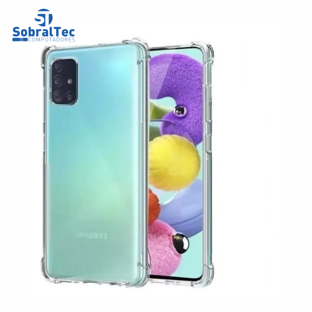 Capa Silicone Tpu Transparente Borda Anti Impacto Anti-Shock Samsung Galaxy A71