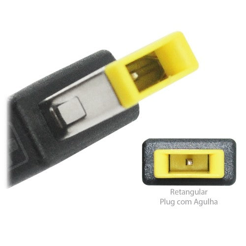 Fonte Notebook Lenovo 20v 4,5a 90w  Pa-1900-72 Pino USB