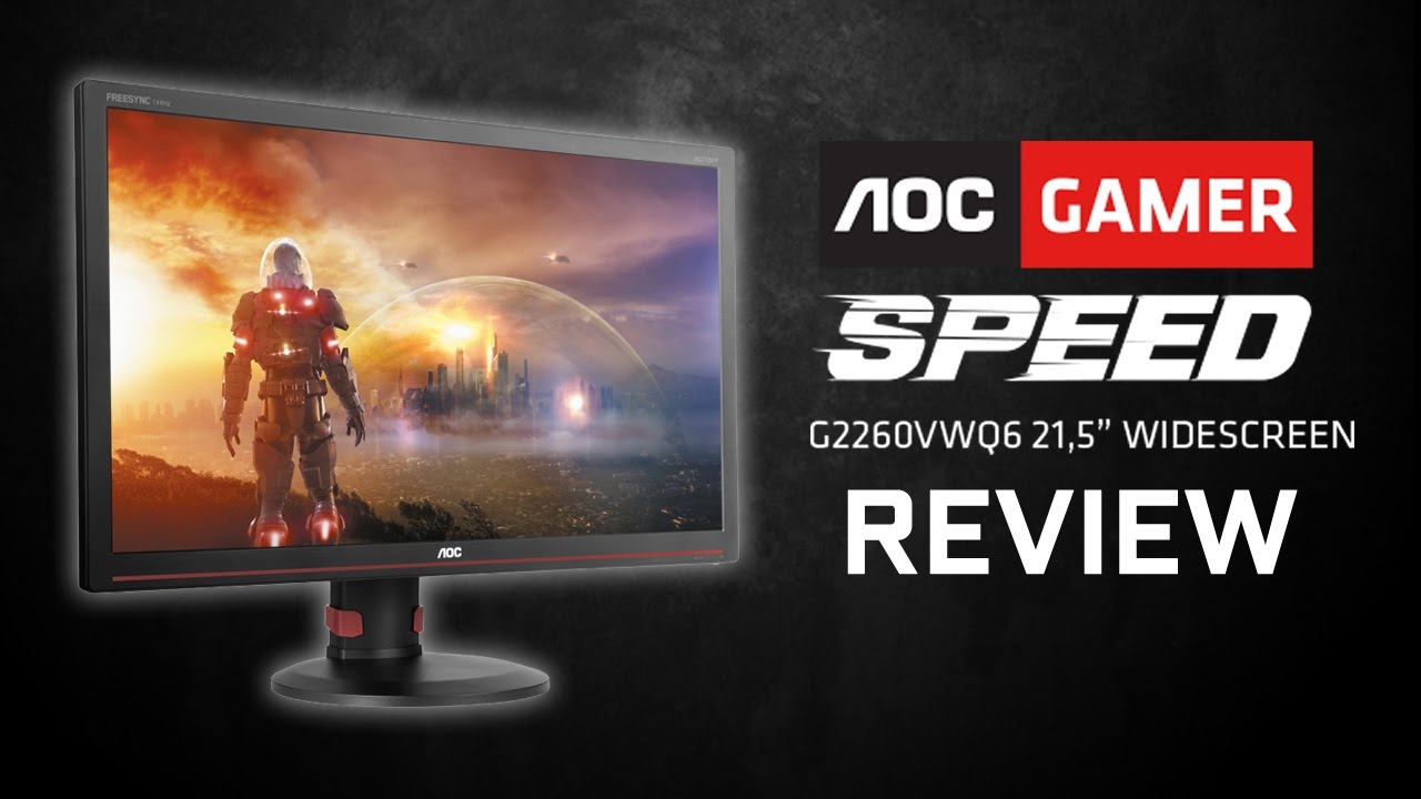 Monitor Gamer AOC Speed LED 21.5´ Widescreen Full HD, HDMI/VGA/Display Port FreeSync, 1ms - G2260VWQ6