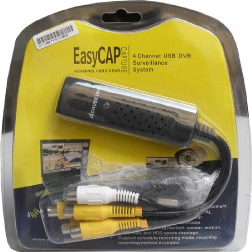 Easycap Capture DVR USB 4 Canais - Mini DVR