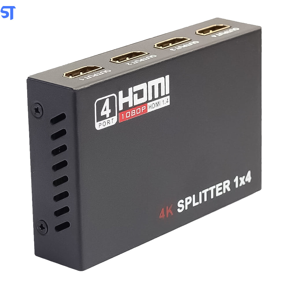 Switch Distribuidor Amplificador Ultra Hd 4k Uhd Hdmi 1 Entrada e 4 Saídas