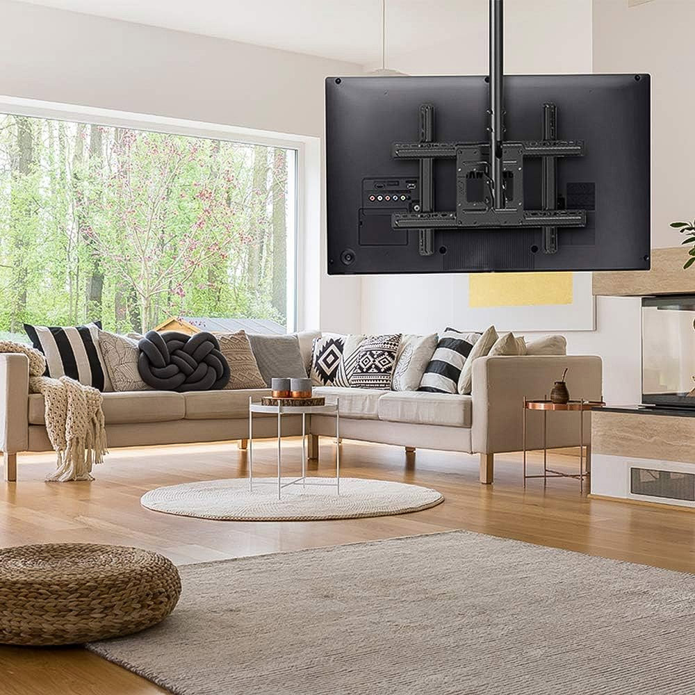 Suporte de Teto Giratório Para TVs Planas e Curvas de 26'' a 75'' Com Carga Máxima de 68kg - A05V6 ELG