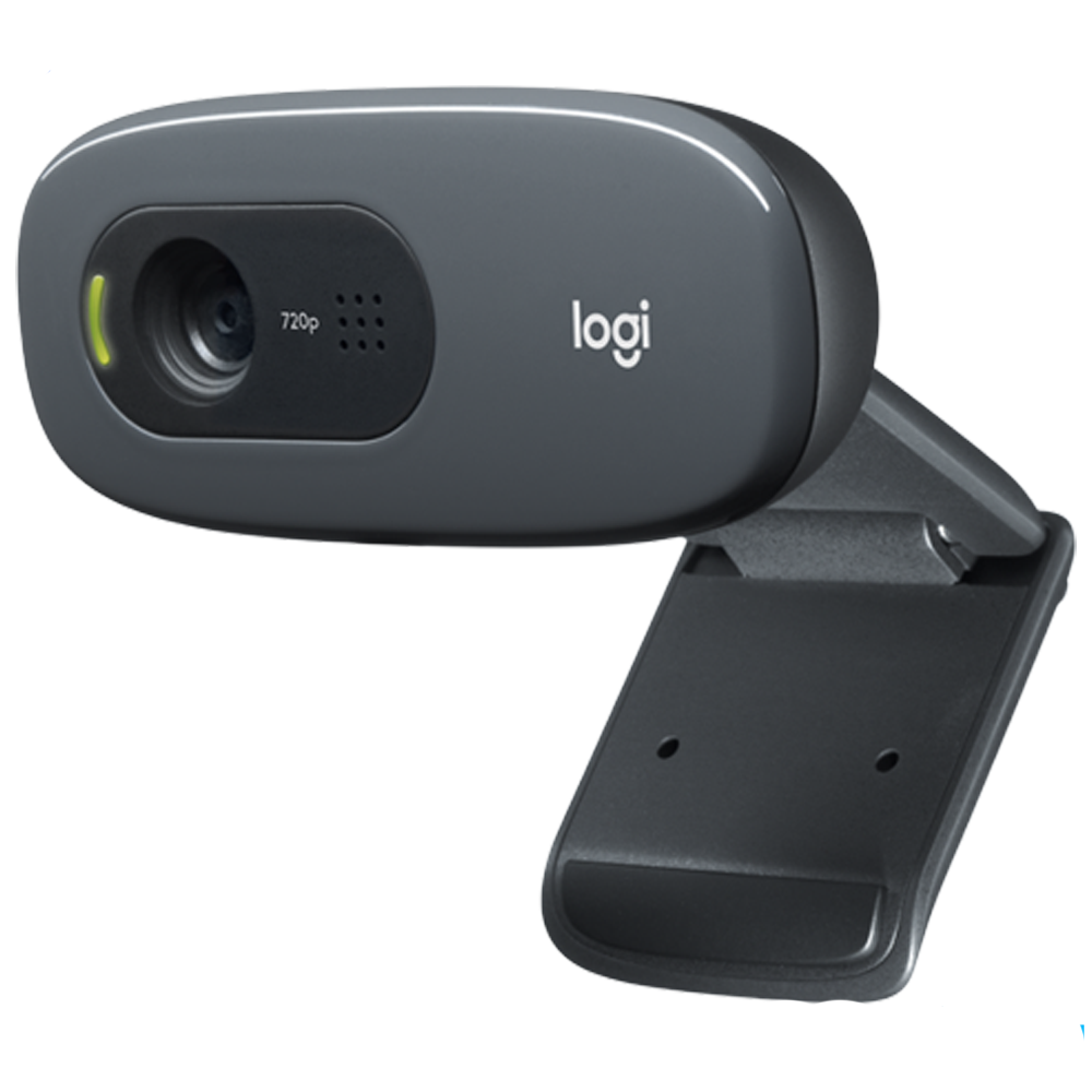 WebCam Logitech C270 HD com 3 MP para Chamadas e Gravações em Vídeo Widescreen 720p